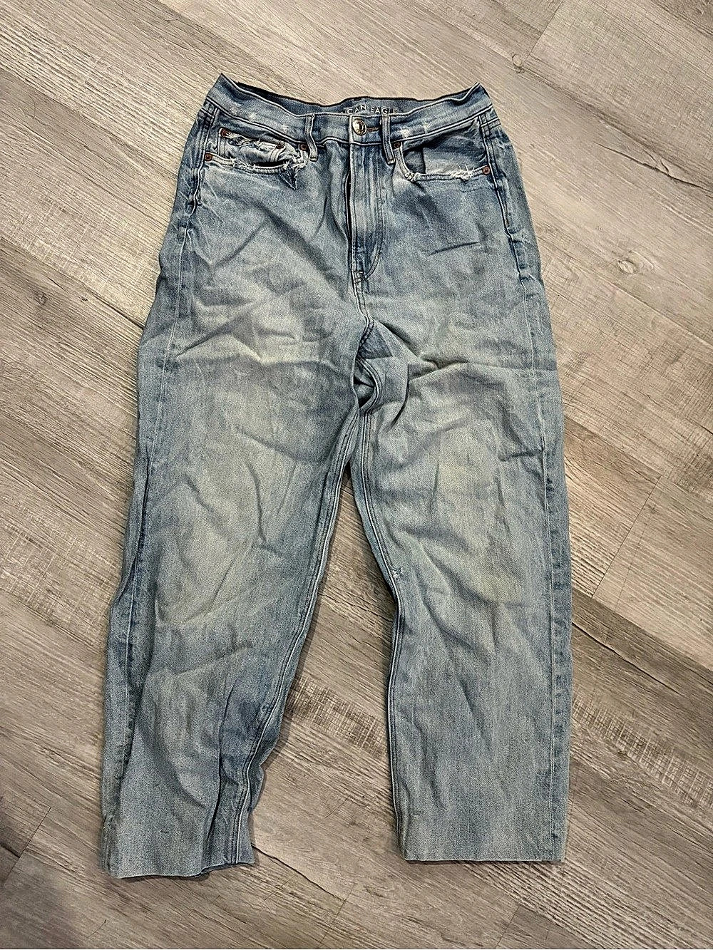American Eagle Boyfriend Jeans in Blue